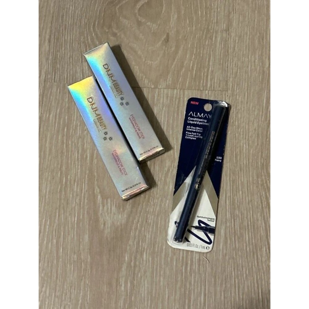 DNM Beauty 2 Eyeshadow Sticks and Almay Conditioning Liquid Eyeliner Bundle
